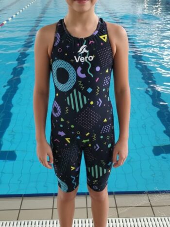 Vero Girls Training Swimsuit – Neon Tide